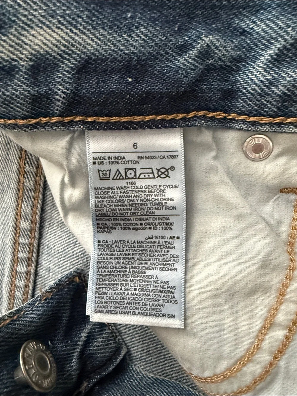 Old Navy High Rise Slouchy Straight Distressed Denim Long Cutoff Shorts 6 NWOT